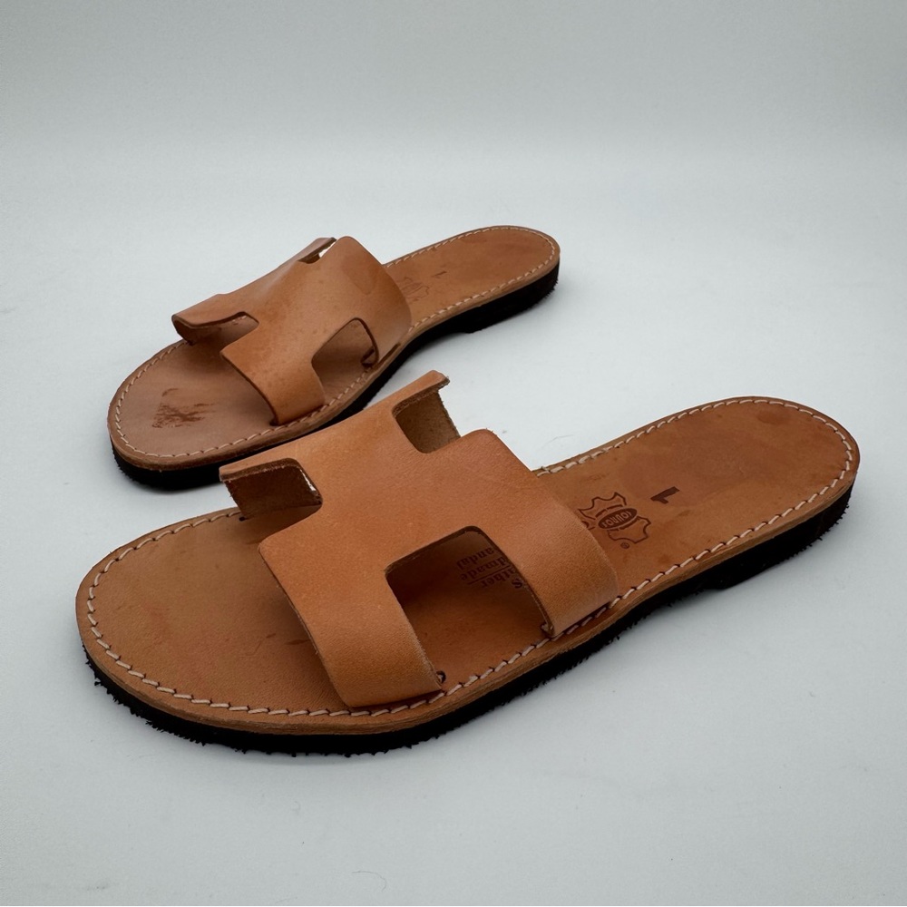 Kouros Greek Handmade Traditional Leather Sandals Size 1
